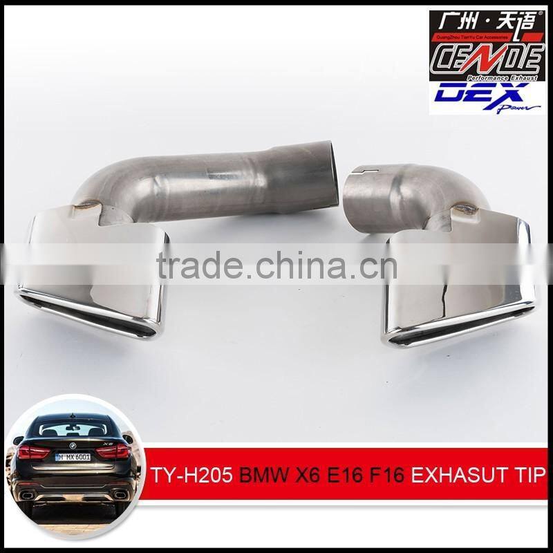 auto tuning ss304 exhaust tips in exhaust pipe for BMW x3 x4 x5 x6