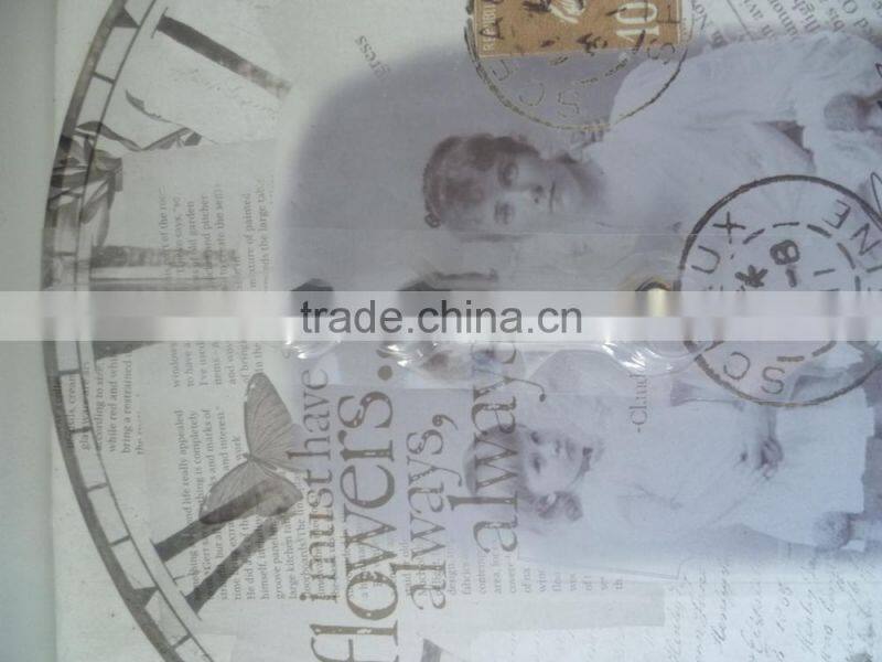 Round Wood Wall Clock Led Light