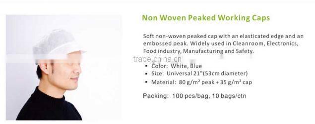 Non woven Peaked Working Caps