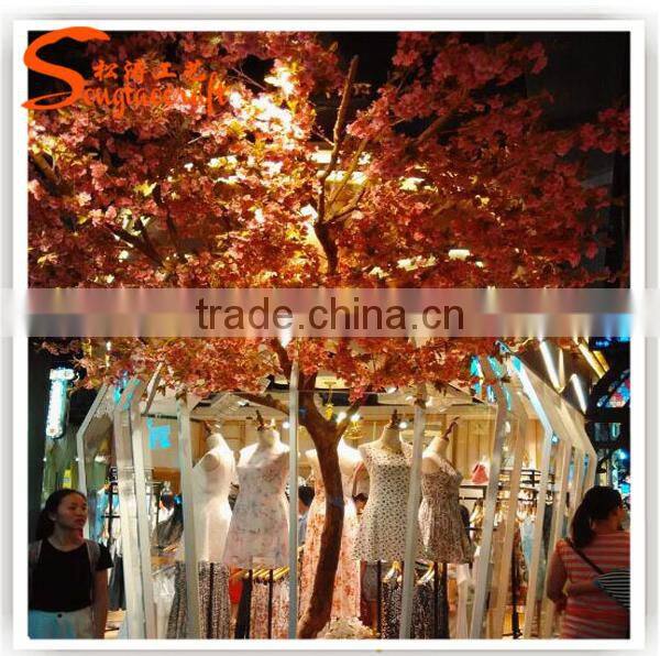 Wholesale hotel wedding decor silk artificial indoor japanese cherry blossom trees branch