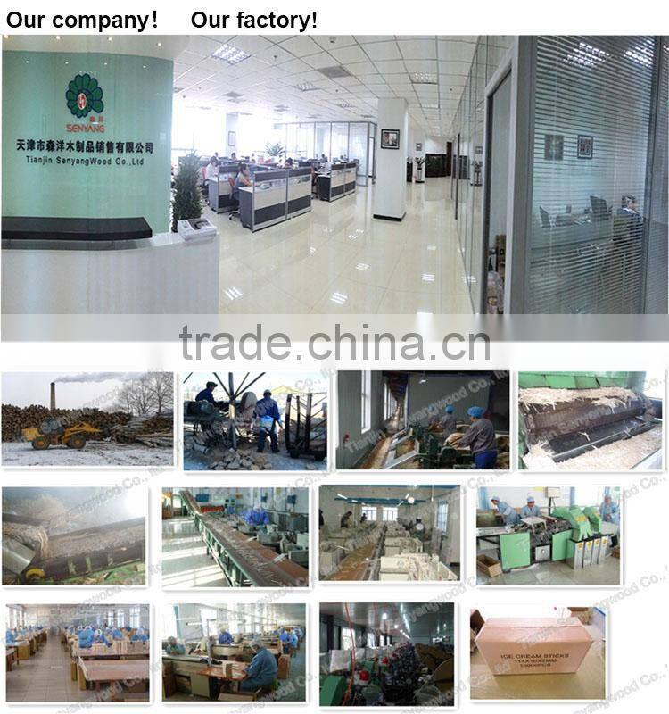 straight edge birch wood ice cream sticks in bulk