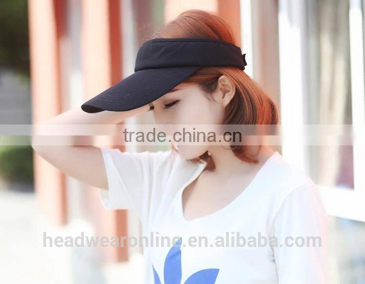 Custom Fashion Solid Color Mesh Fabric Sun Protection Visors China Factory