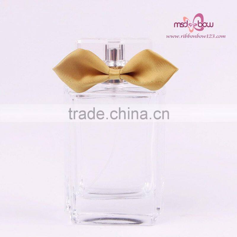 MSD Satin ribbon bows for wine bottle,perfume bottle,cosmetics bottle /ribbon bow with loop as gift bow/kids hair ribbon bows