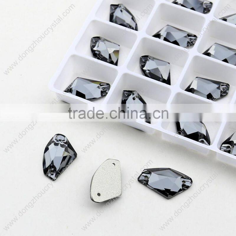 100% good quality special shape sew on flat back k5 crystals stones