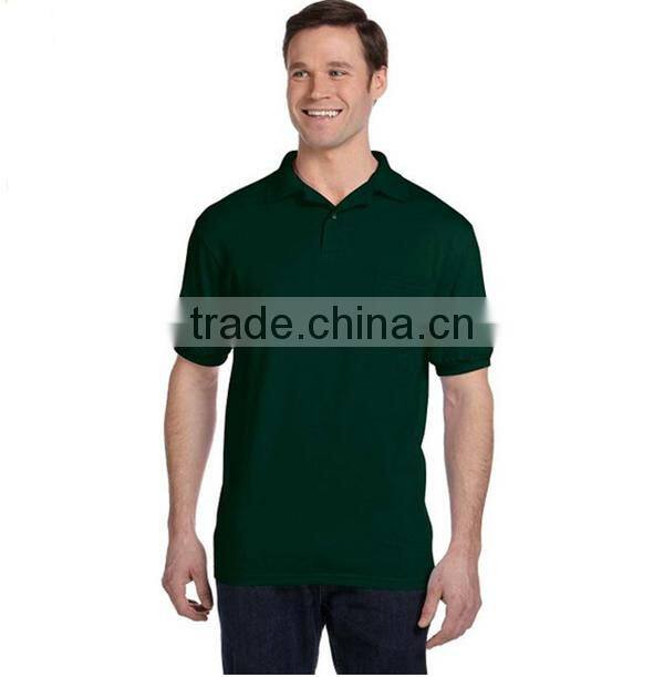 Mercerized cotton short sleevce polo shirt custom embroidered logo polo wholesale