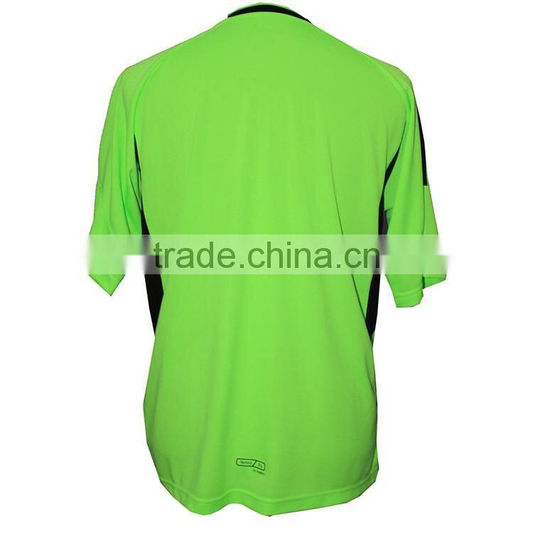 hot sale fashionable black green soccer jersey