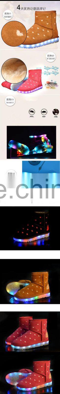 HFR-YS22 Fashion shoe light rubber simulation led shoes for ladies