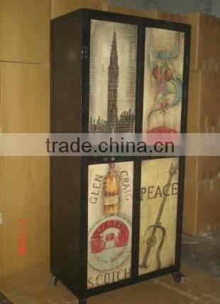 Retro Wooden Wardrobe