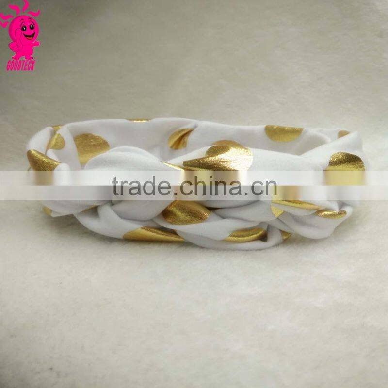 New Baby Headband Polka Dot Print knot tie headwrap Vintage Cotton Head Wrap Photo Prop stretchy Knot Girls Hair Accessories