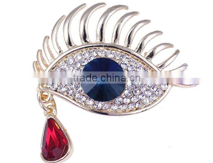 Vintage Style Girls Fleur-De-Lis Emerald Crown Brooch Pin With Crystals