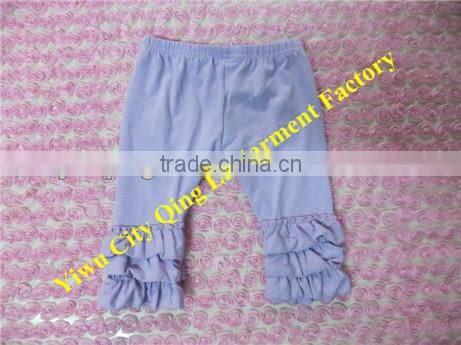 Newest Baby Double Ruffle Short Design Super Soft Cotton Kids Orange and Black Trouse Toddler Girls Halloween Outfit