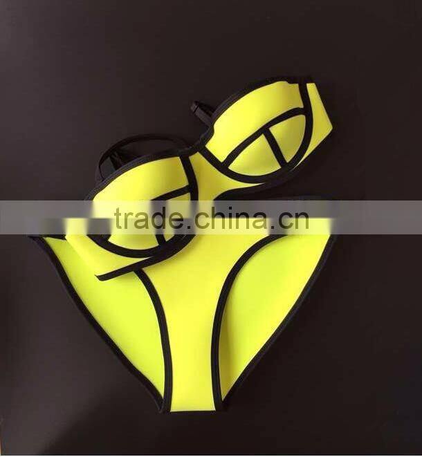 Mixed color black green xxx sex china neoprene crochet bikini girl photos
