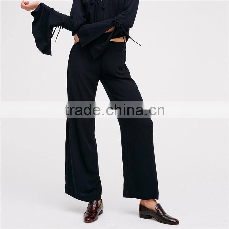 Shibuya Soft Women Chiffon Dress Pants Ladies Pants Sets