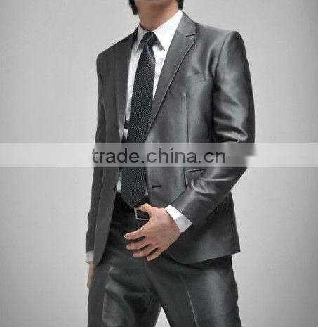 shiny material suit business men suit formal suit wedding suit