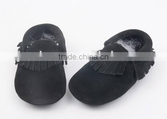 High quality suede leather moccains for baby, prewalk leather moccains
