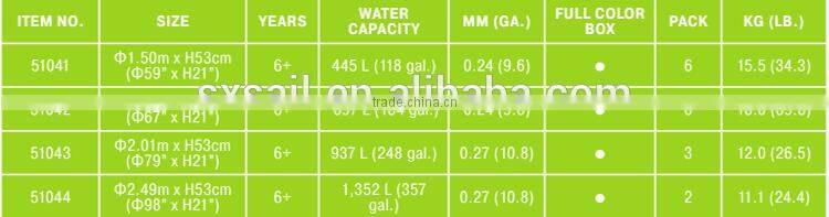 Bestway 1.5 m x H53cm Three-ring Pool