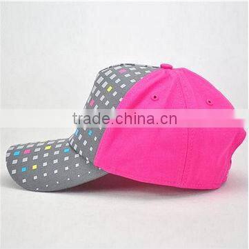 Summer shiny color plaid baseball cap unique stylish baseball caps