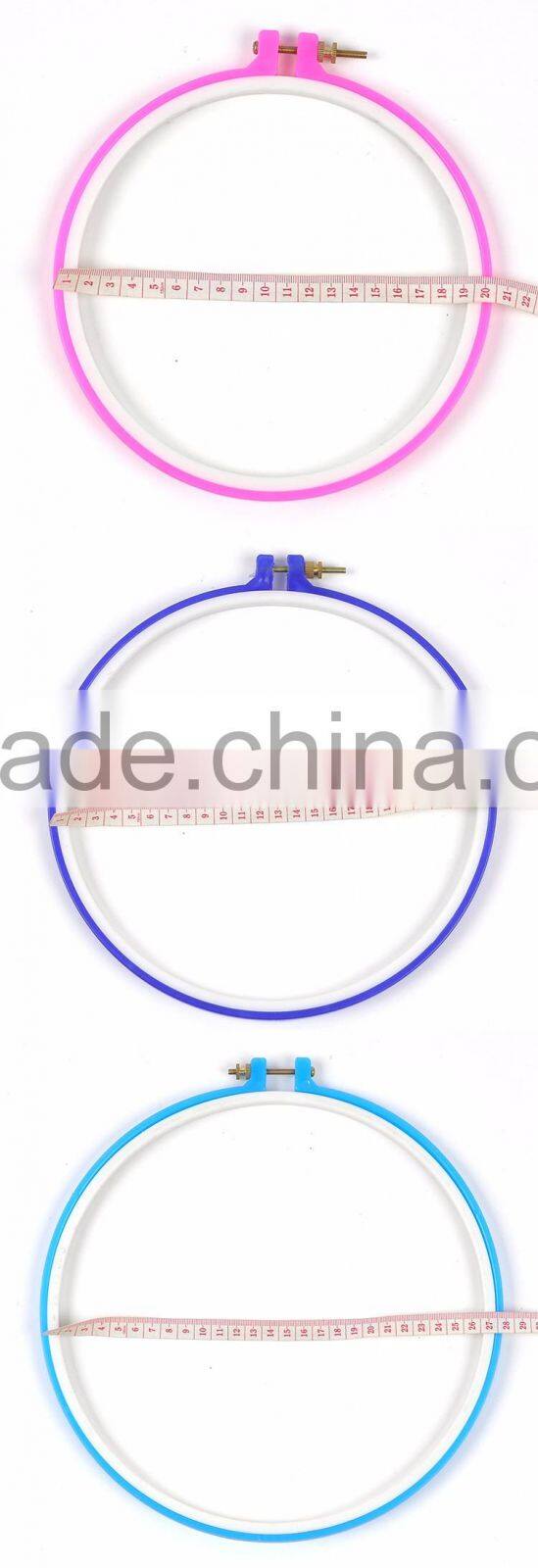 Hot Sale Colorful Plastic Cycle Cross Stitch Embroidery Hoops And Frames