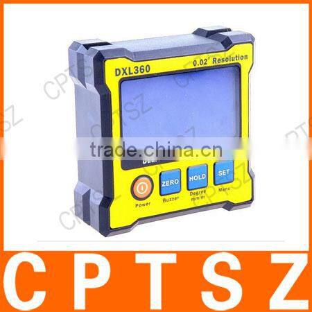 High accuracy digital protractor / level bar / angle ruler DXL360, Dual Axis Level Box DXL360