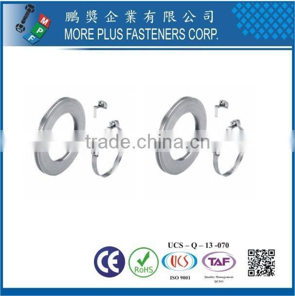 Made in Taiwan Stainless Steel DIY Hose Clamp Double Wire Spring Hose Clamp