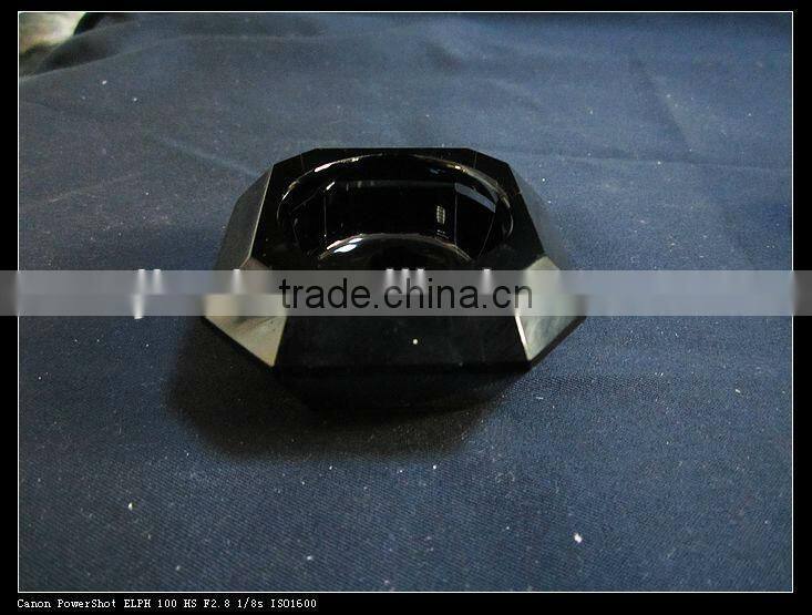 Crystal candle holder in candle holder