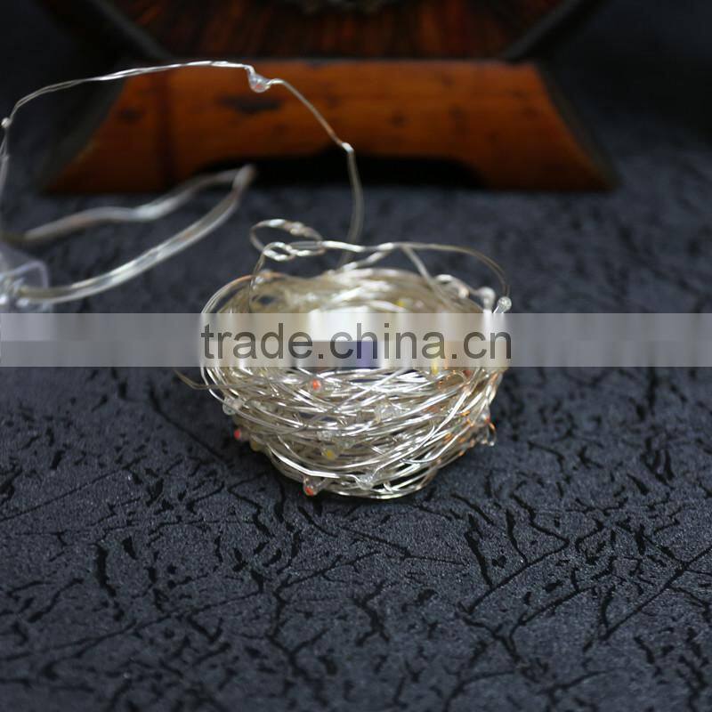 10M 100 LEDS Warm White LEDs Copper Wire 3AA Battery Powered LED String Lights