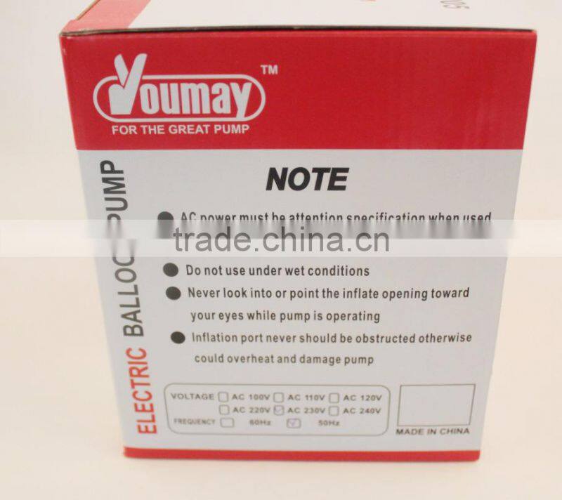 Electric Bicycle Balloon Air Pump With High Powered Balloon Inflator FF-501