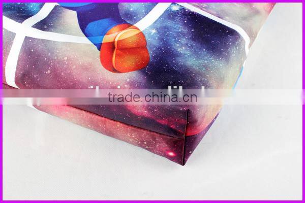 China wholesale digital printing fashion polyester bag for shopping
