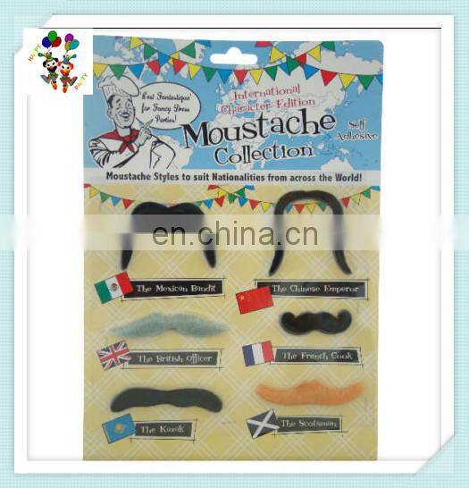 12pcs Black Halloween Party Funny Fake Moustaches HPC-0306