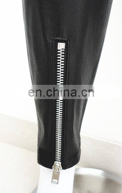 wholesale stretch leggings stretch lamb leather pants stretch pants for ladies