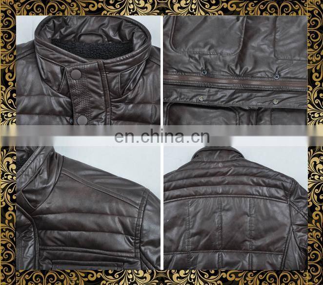 2015 new model istanbul garment pU leather jacket