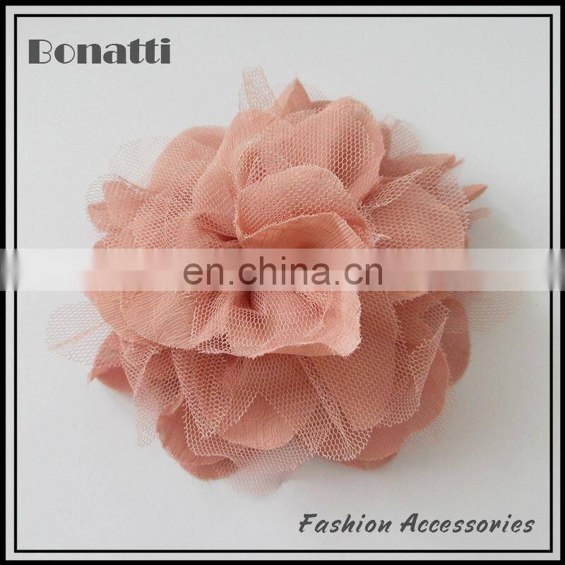 2014 Fashion small fabric brooch flower green fabric flower brooch