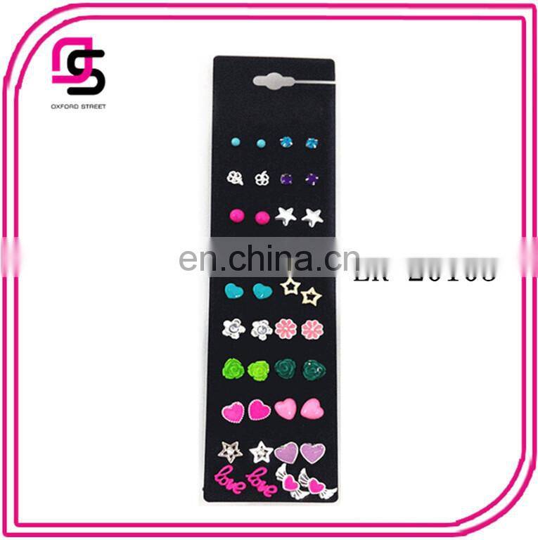 20 Pairs On a Card Earring Set