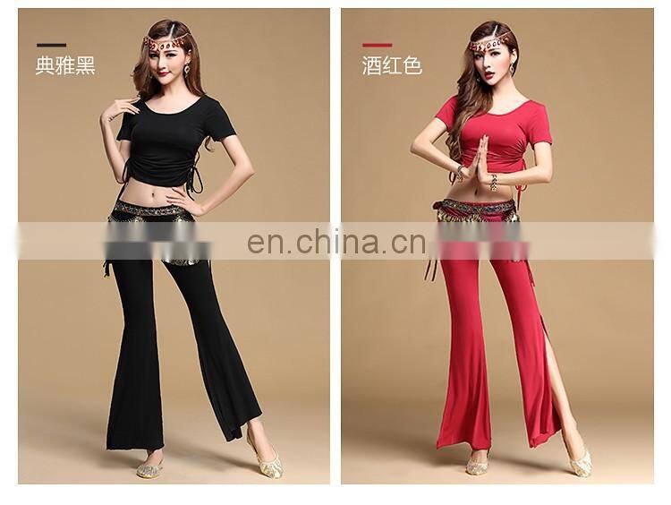 T-5115 Modal summer short sleeve practice belly dance costume