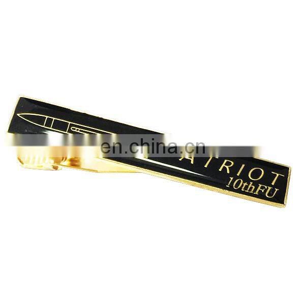 Copper stamped soft enamel tie bar manufacturer
