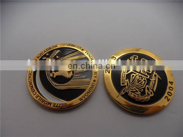 Promotion hot sale euro style souvenir soft enamel 3D logo metal coin