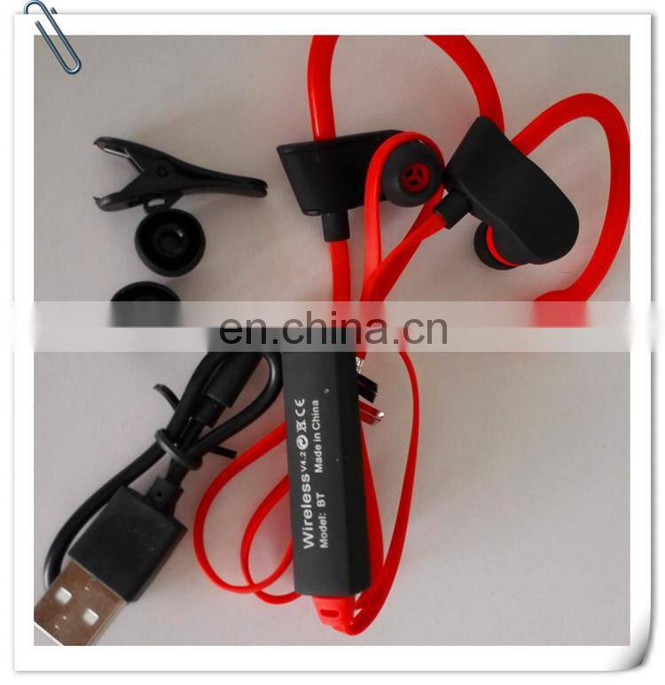 BT 4.1 sports earphone phone calling long music time wireless ear phone with portable box