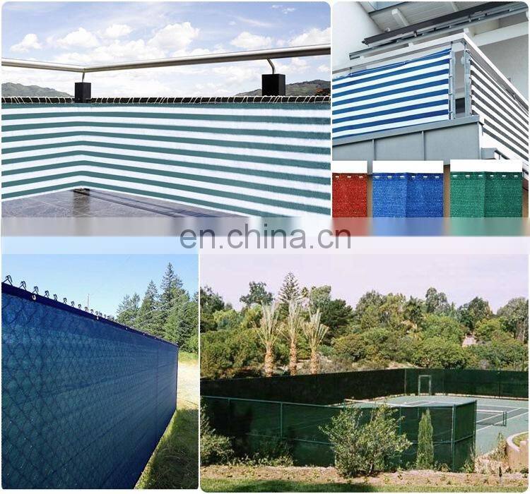 Balcony windbreak net shade cover mesh fabric strip color