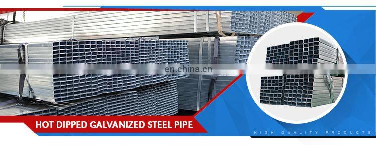china factory Hot dip galvanized 200x200 mm square hollow steel tube pipe price per kg in stock