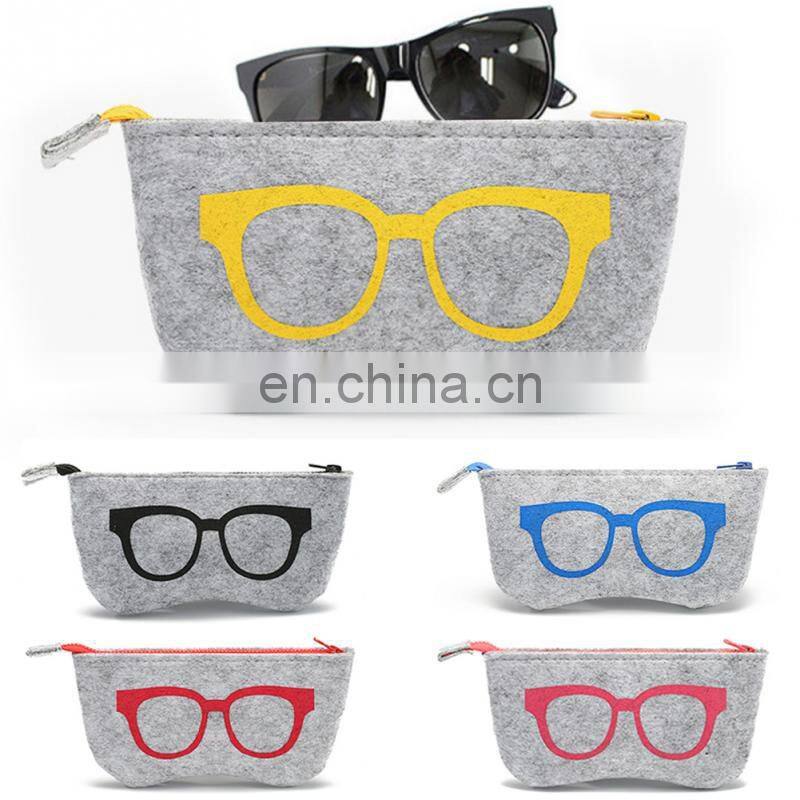 Pretty felt Eye glasses pouch sunglasses bag
