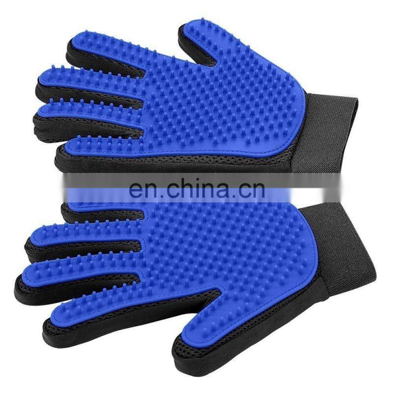 Hongqiang Silicone Pet Hair Deshedding Grooming Glove