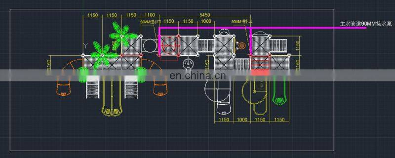 Water slide  swimming pool game factory in china , fiberglass kids toys