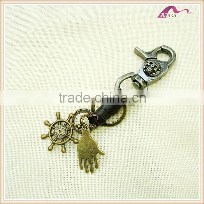 Promotional Zinc Alloy Skull Head Keychain Manufacturers In China