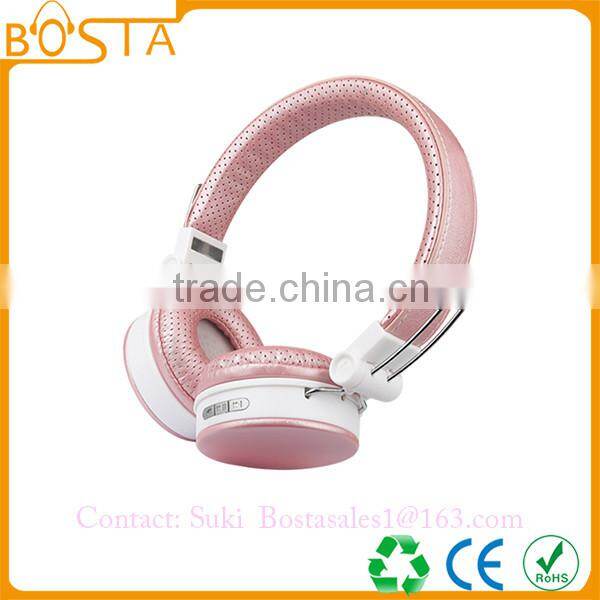 Super cheap clearance sales on-ear slim headband bluetooth headsets with full colors