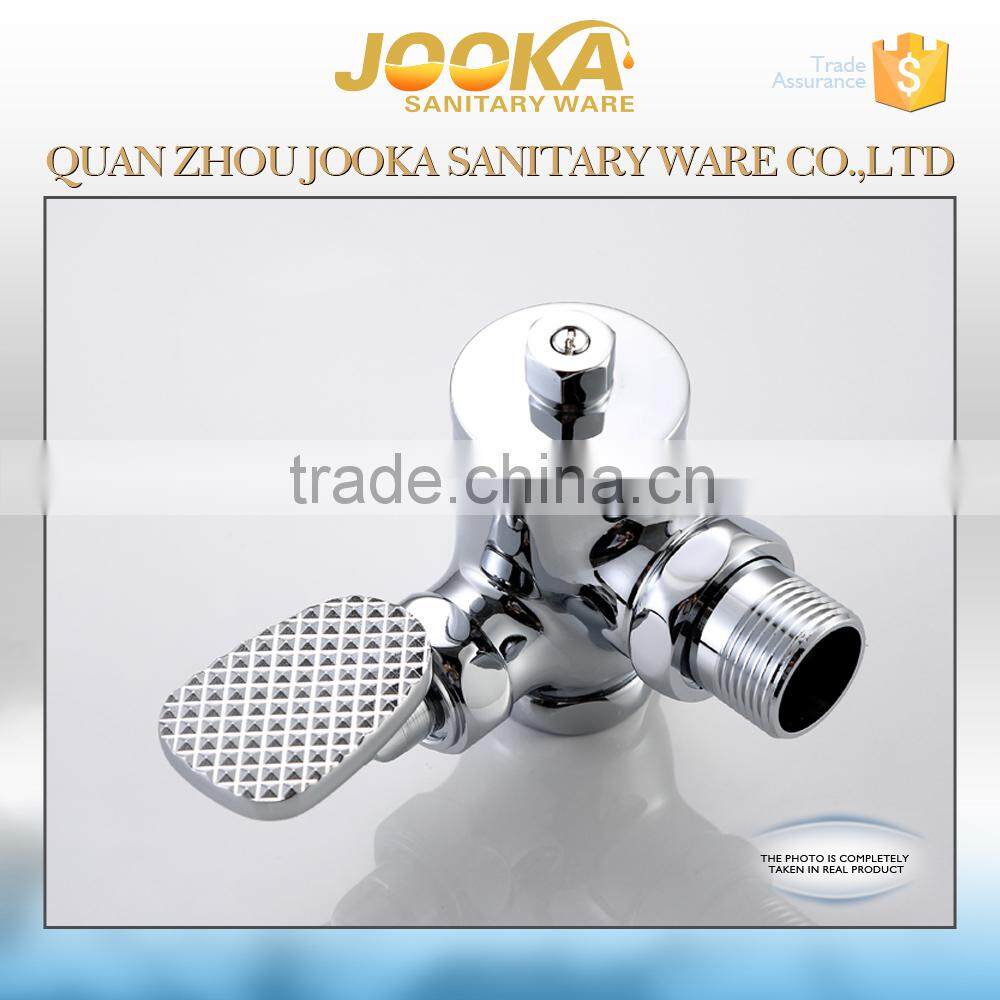 new design brass foot control in-wall toilet flush valve