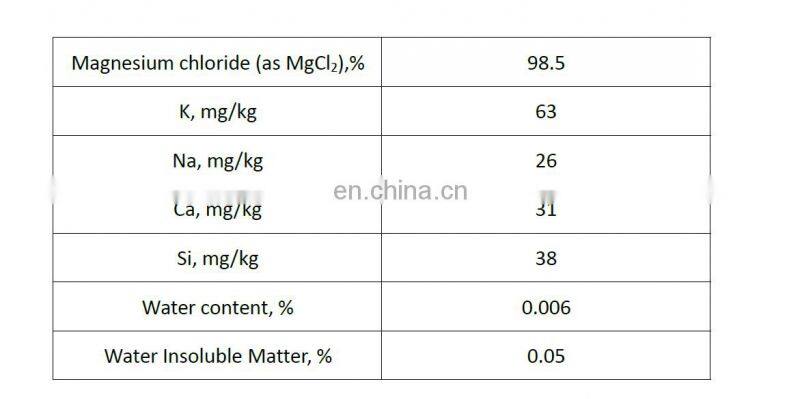 Magnesium Chloride anhydrous flakes/mgcl2