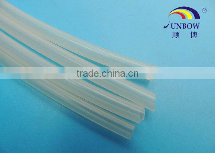 High Temperature Flame Retardant Flexible 1/4 x 1/2 White Silicone Tubing