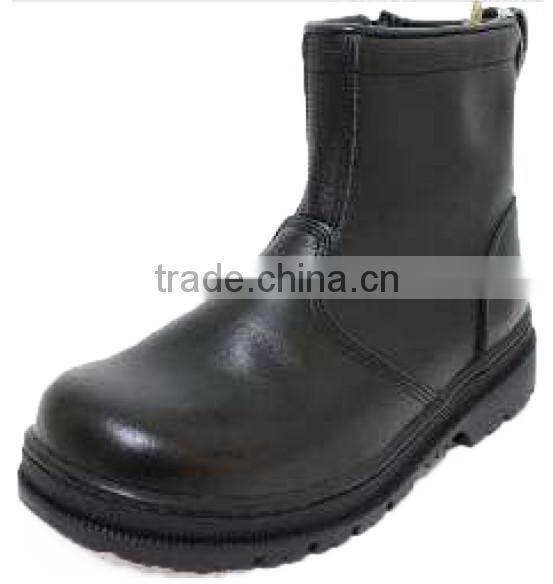 Made in Taiwan CNS Standard Black steel Full grain Leatheroil industry Safety Shoe
