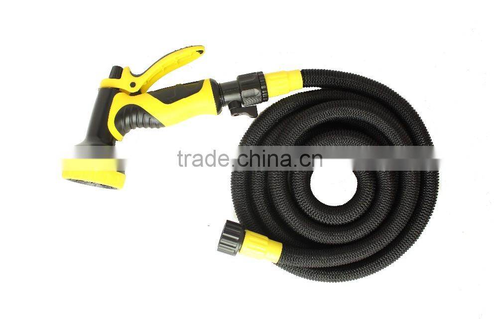 25' 50' 75' 100' Expanding Hose Strongest Expandable Garden Hose Solid Brass Ends Double Latex Core Extra Strength Fabric 2016