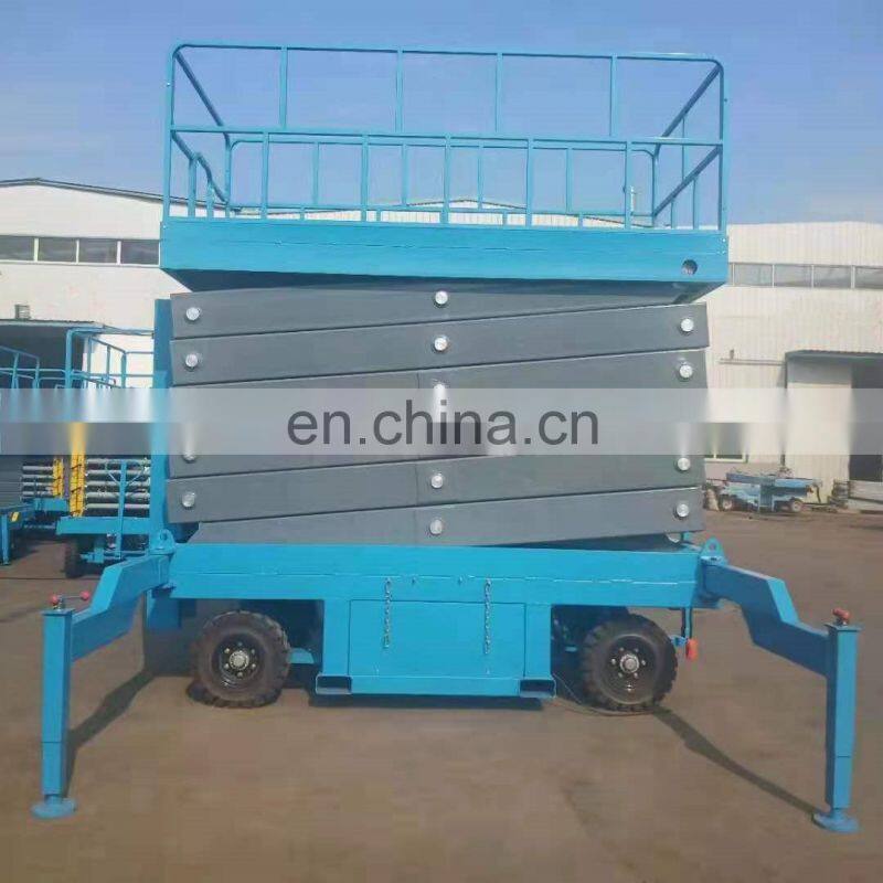 Hot selling movable hydraulic electric aerial scissor lifting platform mobile electric scissor lift